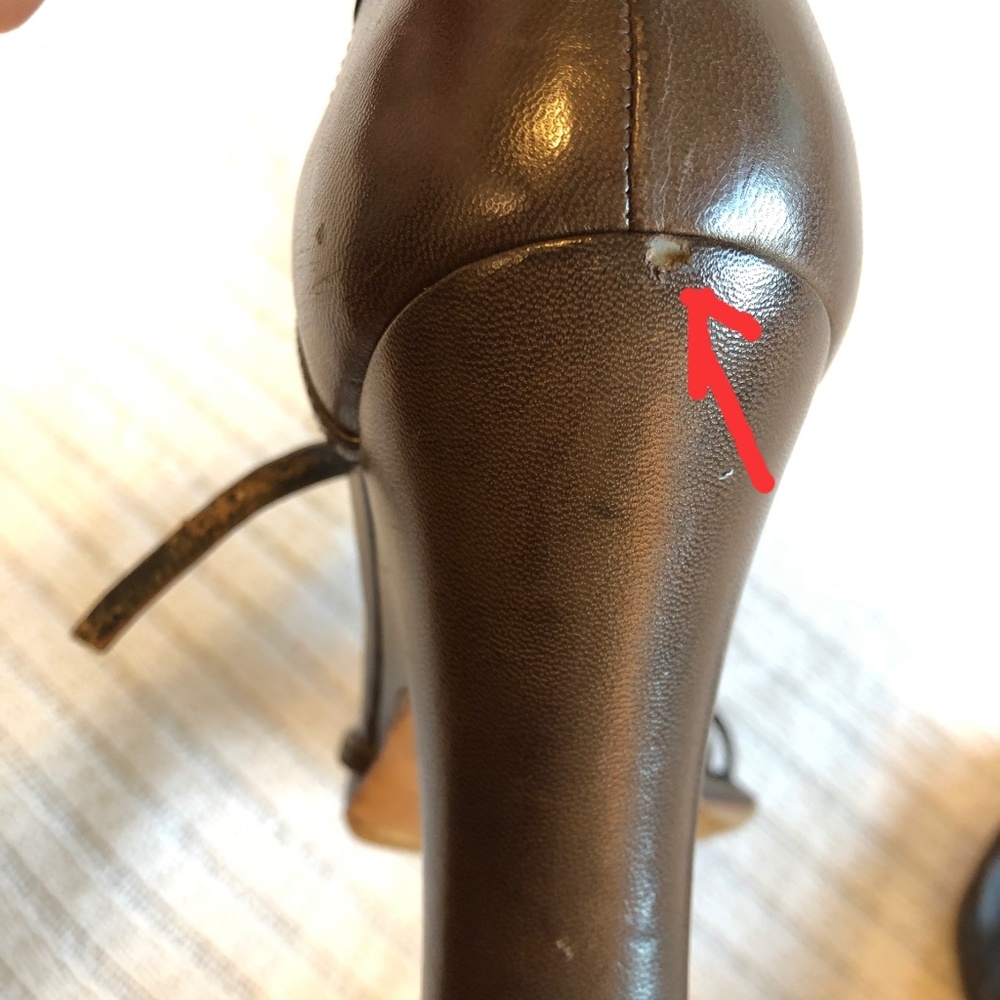 Prada Shoes | Leather Strappy Wedges IT37 - Picture 6 of 8